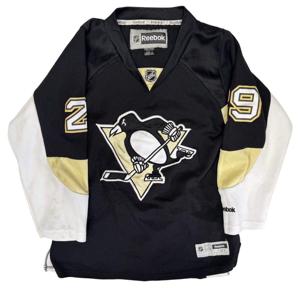 Reebok Pittsburgh Penguins Marc-Andre Fleury 29 Stitched NHL Jersey Youth L/XL
